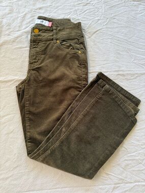 Cabi High-Low Crop #4694 Mushroom Baby Wale Corduroy Pants [2]
